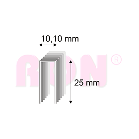 Truhlářské spony s pryskyřicí Narex 353/25 - 10,10 x 25 mm