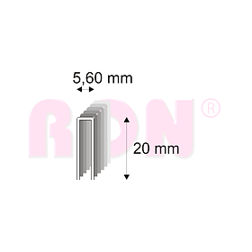 Truhlářské spony s pryskyřicí Narex 364/20 - 5,60 x 20 mm
