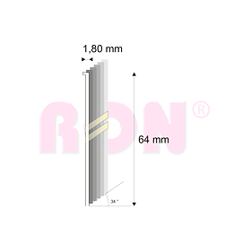 Truhlářské Brady šikmé 34° Narex 15G-DA/64 - 1,80 x 64 mm