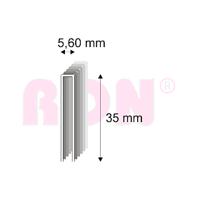 Truhlářské spony s pryskyřicí Narex 364/35 - 5,60 x 35 mm