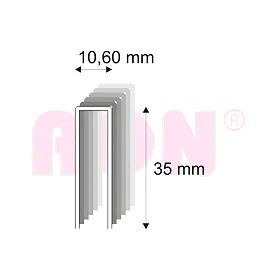 Tesařské spony s pryskyřicí Narex 367/35-70 - 10,60 x 35 mm