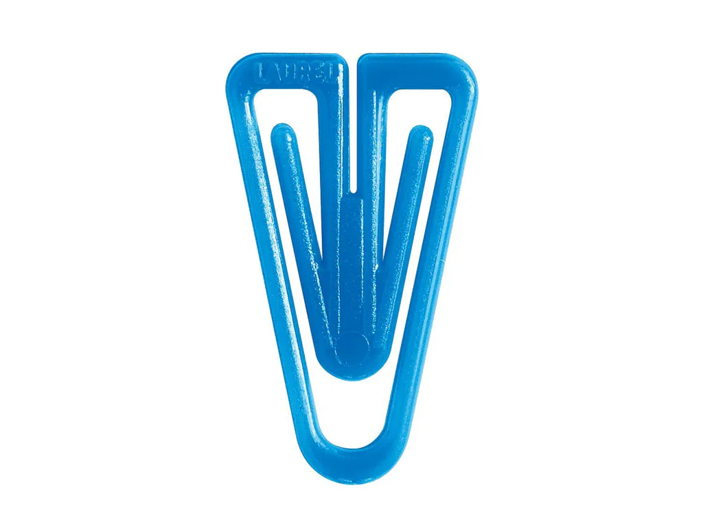 Dopisové spony Mikov 622 - plastové tvar V 25 mm - 30 ks