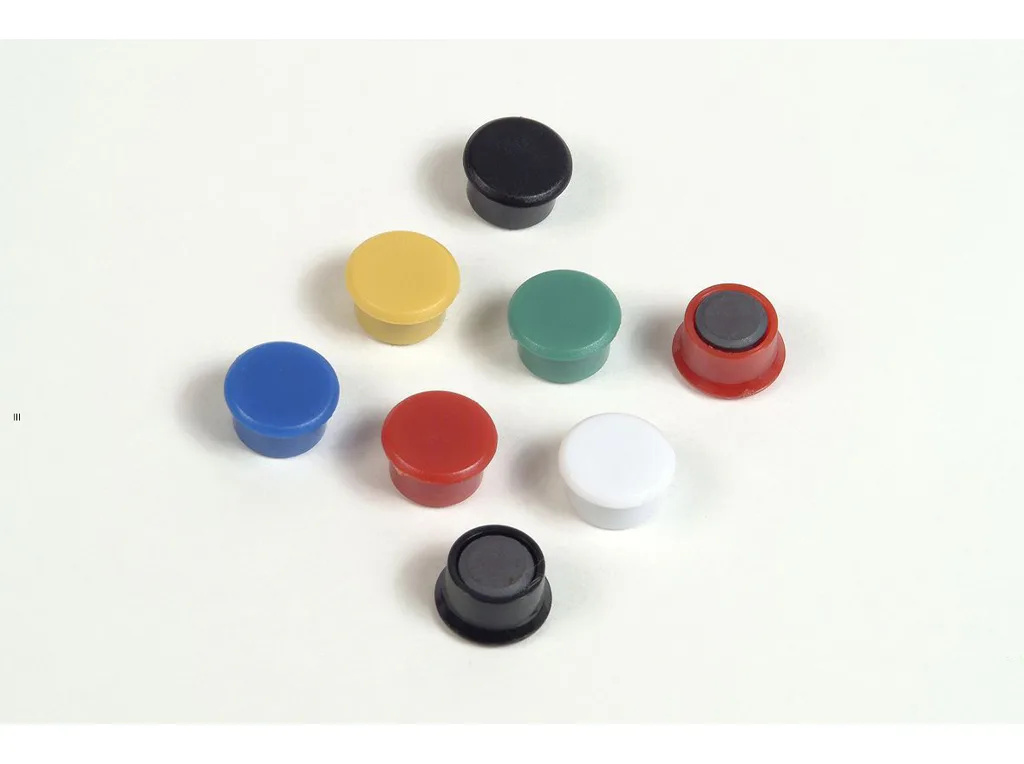 Magnety Mikov 851 - barevné 13 mm - 100 ks