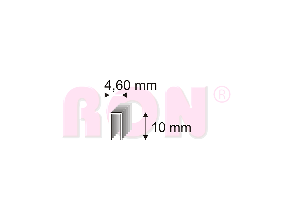 Truhlářské spony Narex 333/10 - 4,60 x 10 mm