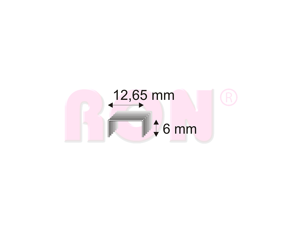 Čalounické spony Narex 337/06 - 12,65 x 6 mm - 61 600 ks