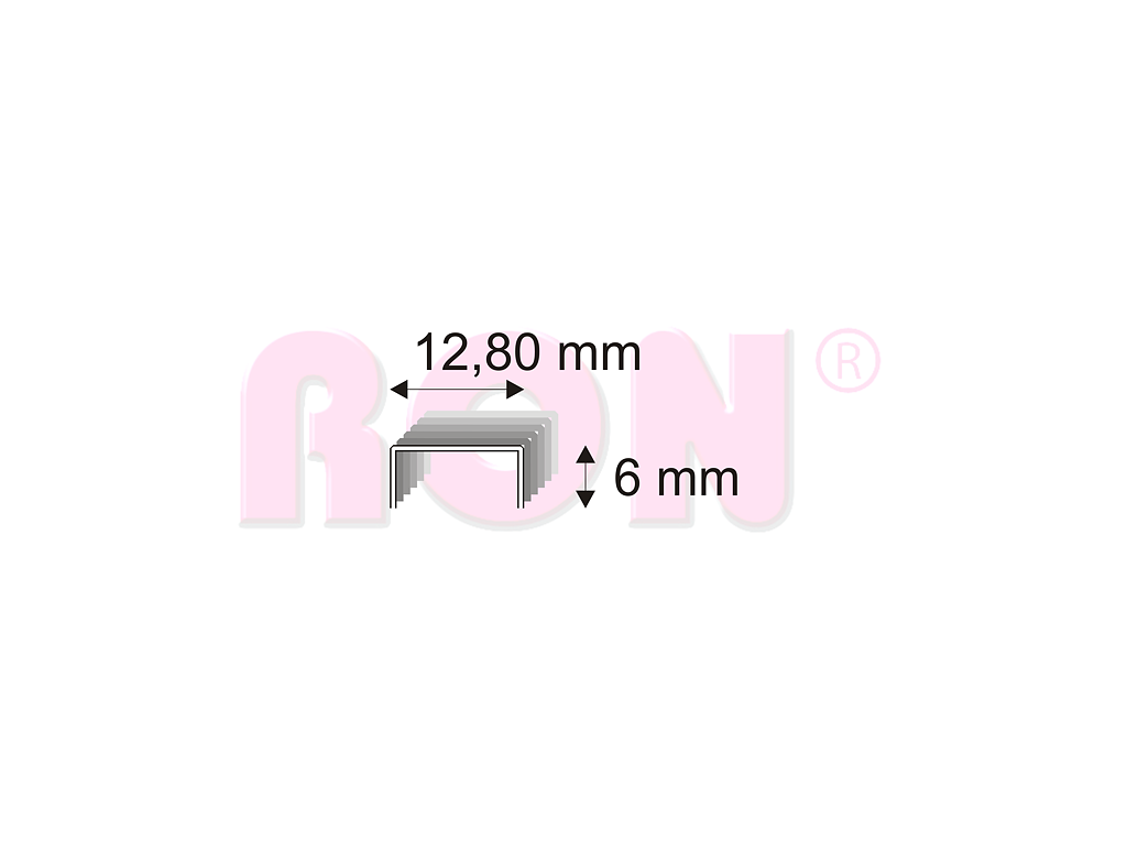 Čalounické spony Narex 338/06 - 12,80 x 6 mm - 52 800 ks