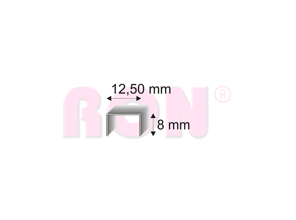 Čalounické spony Narex 342/08 - 12,50 x 8 mm