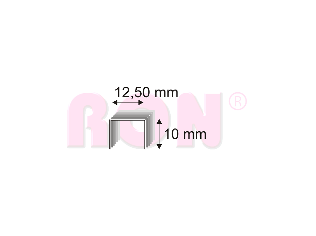 Čalounické spony Narex 342/10 - 12,50 x 10 mm