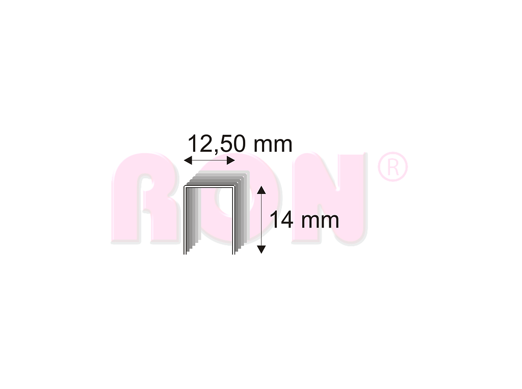Čalounické spony Narex 342/14 - 12,50 x 14 mm - 5 400 ks