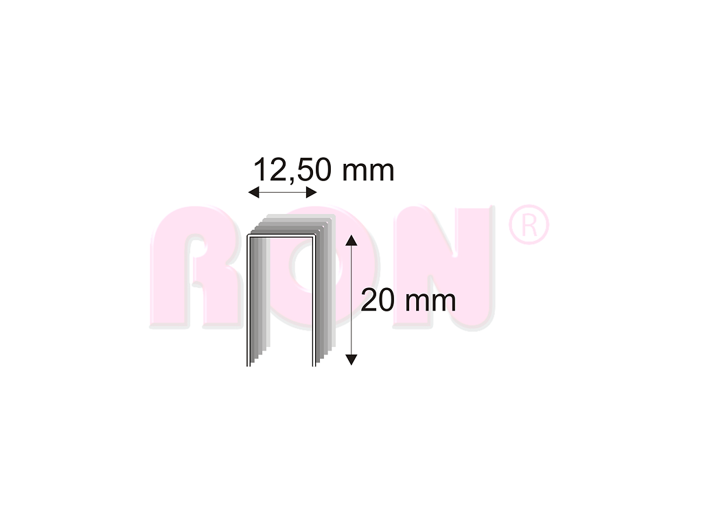 Čalounické spony Narex 342/20 - 12,50 x 20 mm - 12 000 ks