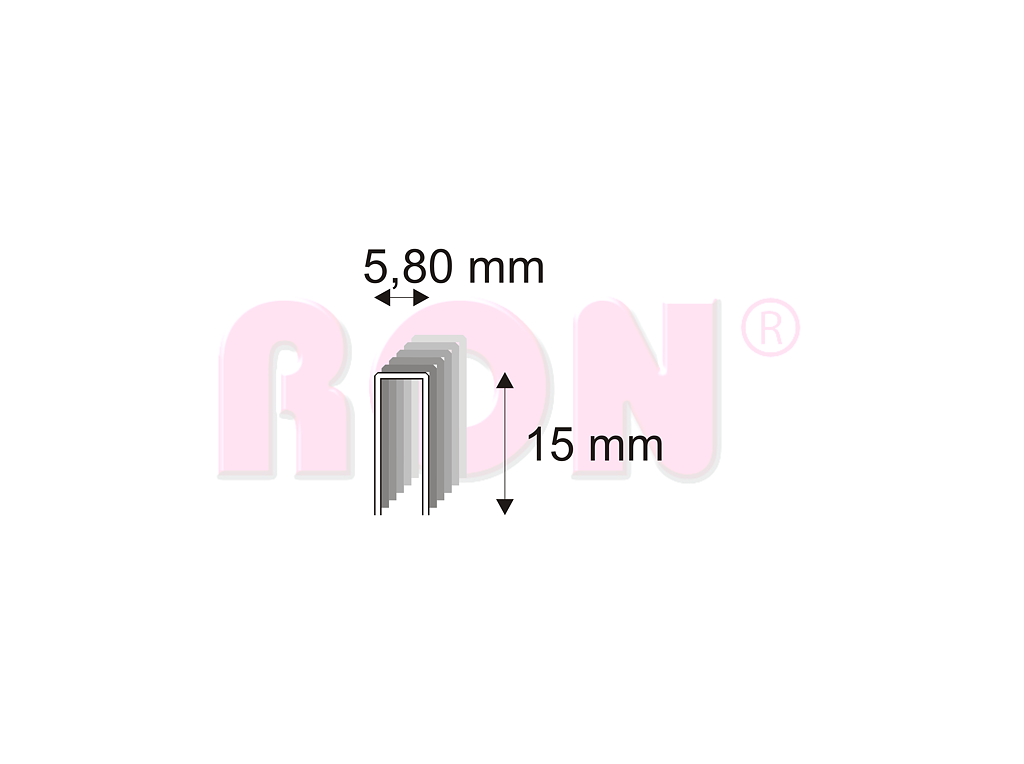 Truhlářské spony Narex 343/15 - 5,80 x 15 mm