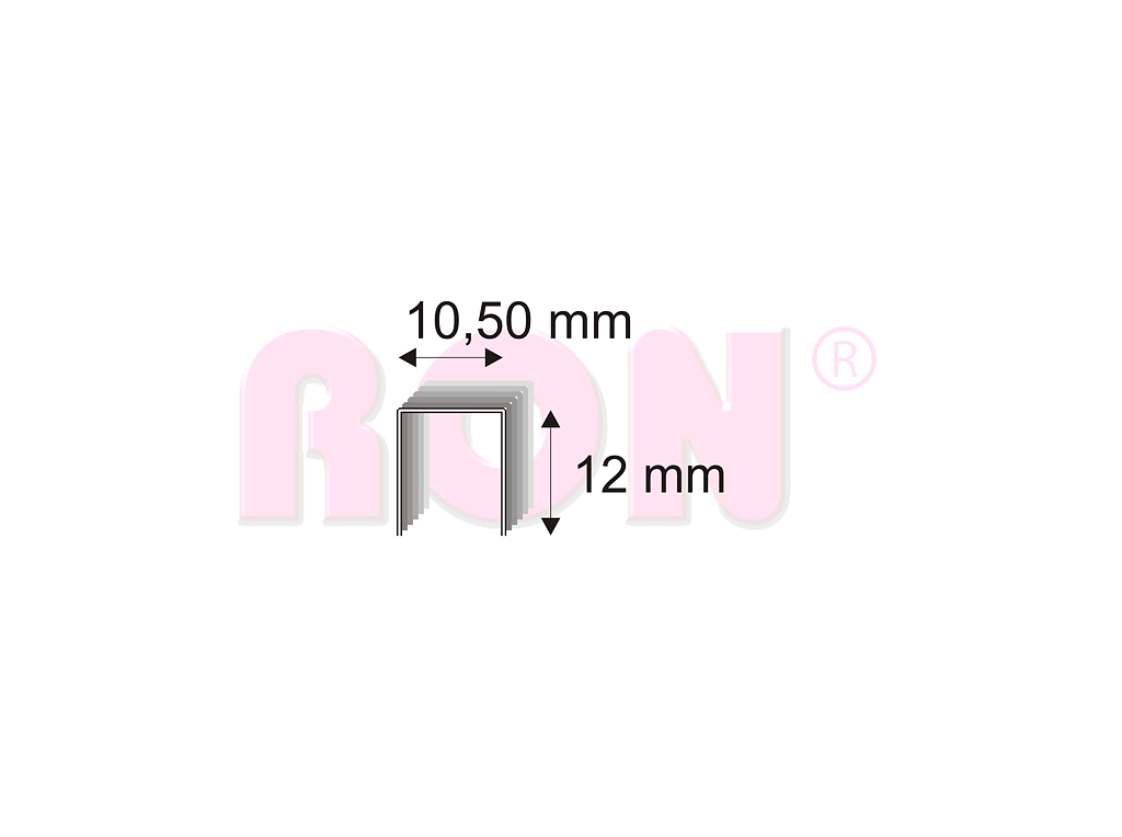 Čalounické spony Narex 345/12 - 10,50 x 12 mm