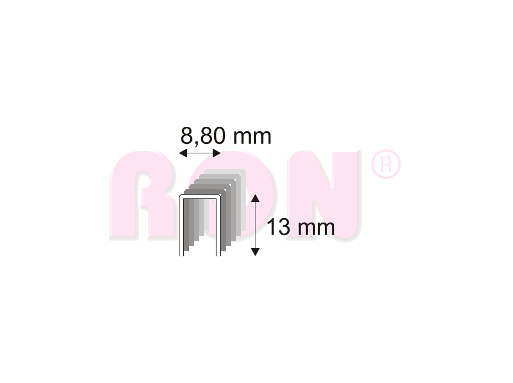 Truhlářské spony ostřené Narex 352/13 - 8,80 x 13 mm - 21 600 ks