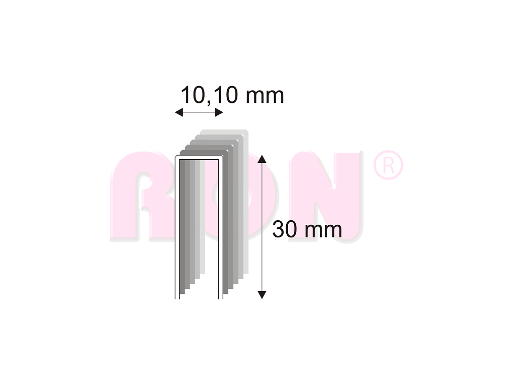 Truhlářské spony s pryskyřicí Narex 353/30 - 10,10 x 30 mm