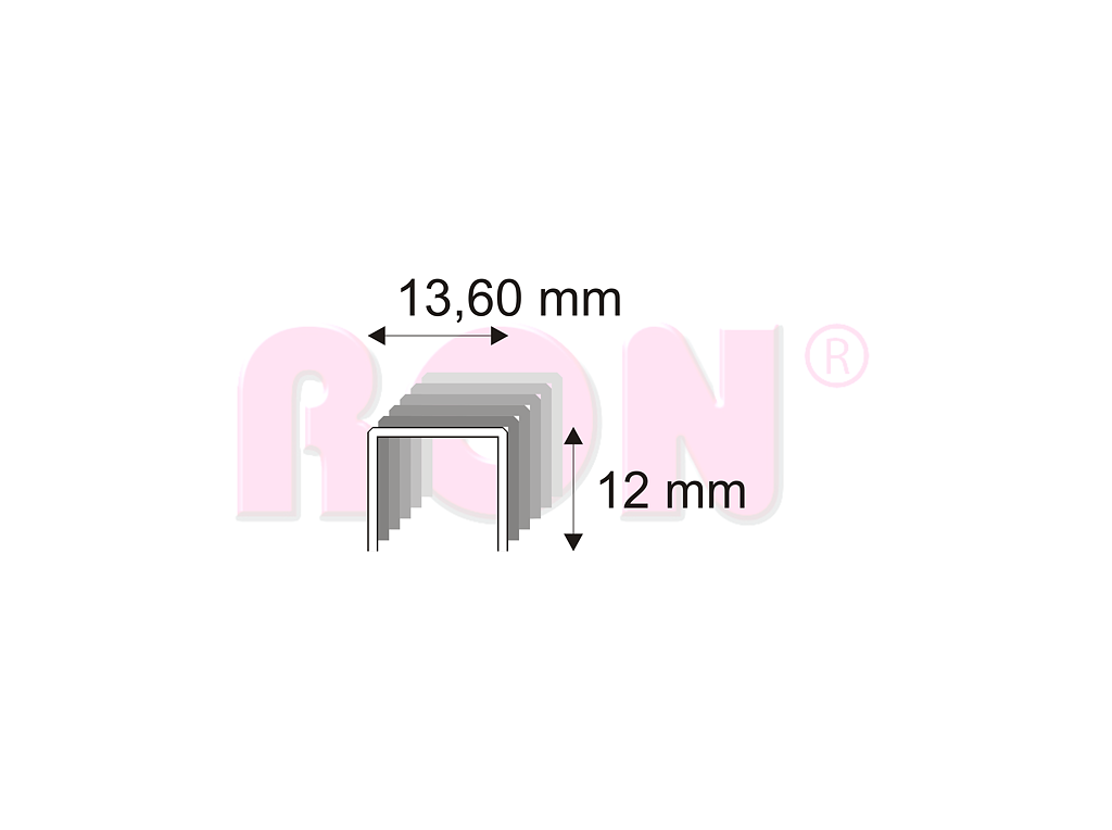 Čalounické spony Narex 489/12 - 13,60 x 12 mm - 16 800 ks