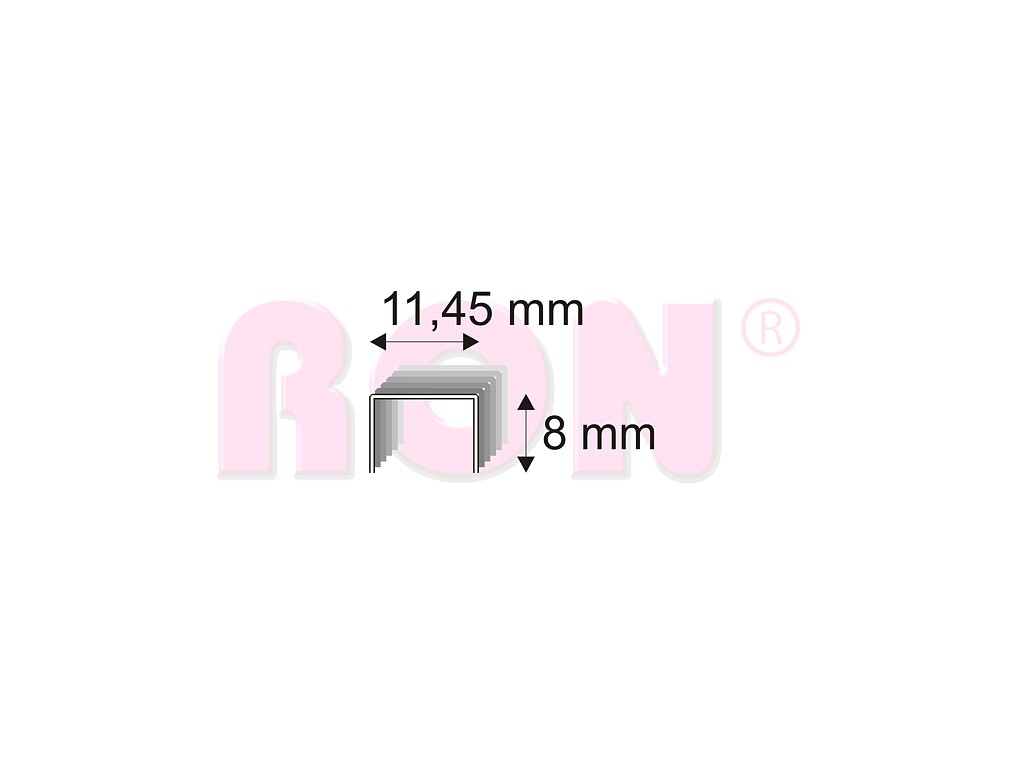 Čalounické spony Narex 530/08 - 11,45 x 8 mm