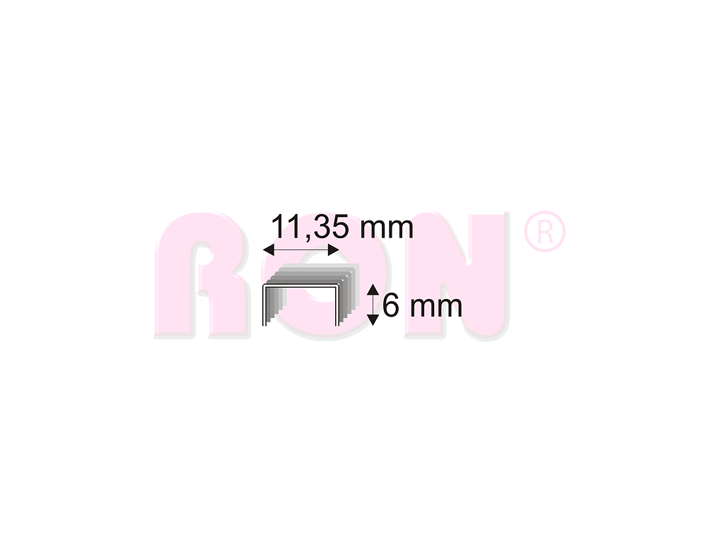 Čalounické spony Narex 539/06 - 11,35 x 6 mm - 1 200 ks