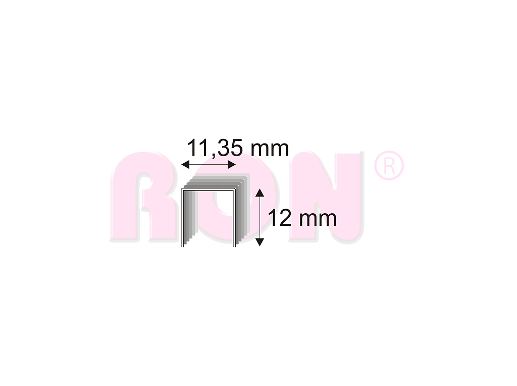 Čalounické spony Narex 539/12 - 11,35 x 12 mm