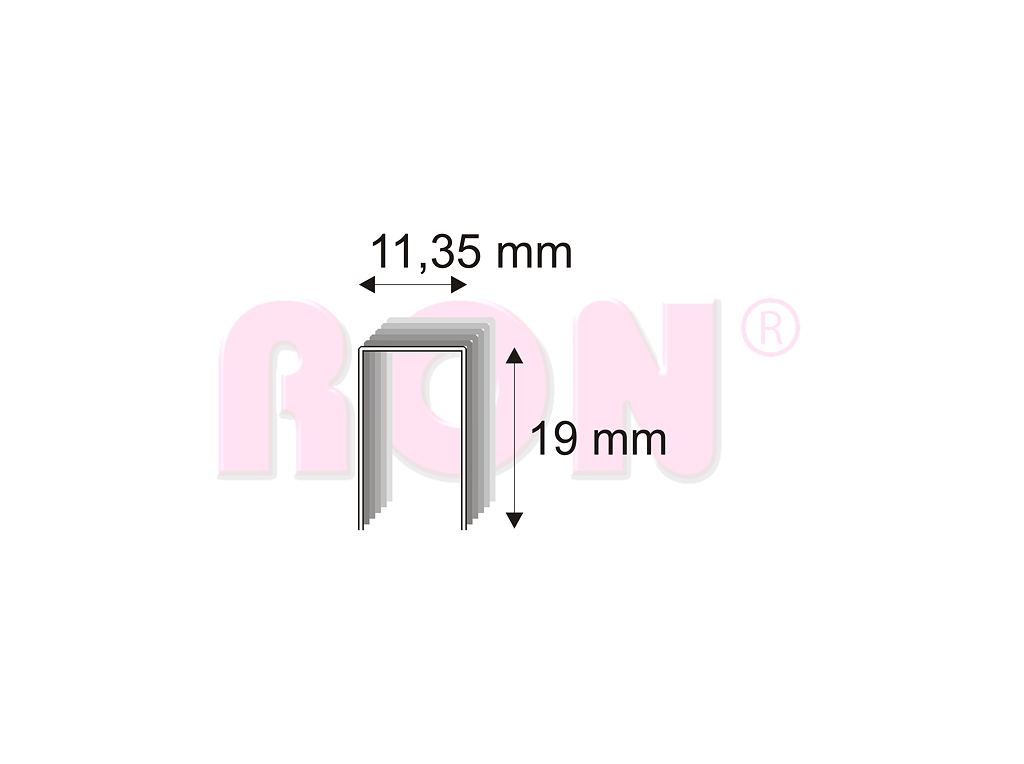 Čalounické spony Narex 539/19 - 11,35 x 19 mm - 4 600 ks