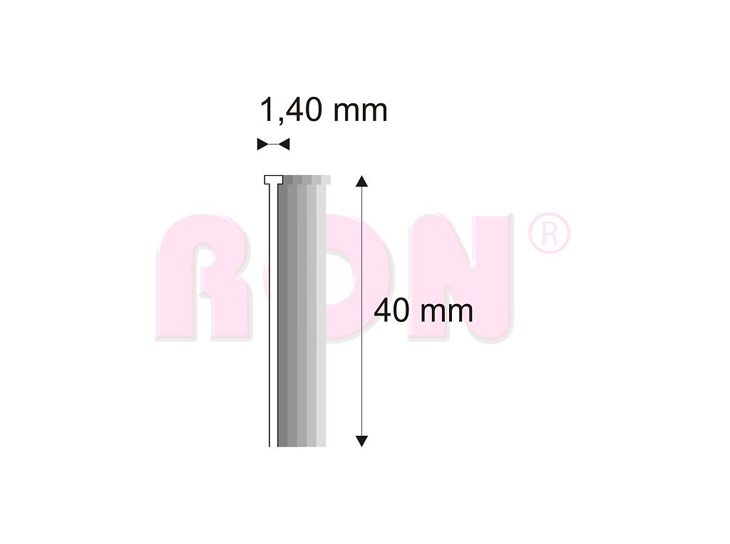 Truhlářské Brady Narex 16/40 - 1,40 x 40 mm - 2 500 ks