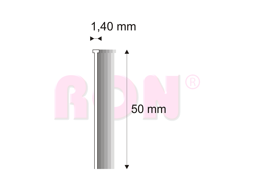 Truhlářské Brady Narex 16/50 - 1,40 x 50 mm - 2 500 ks
