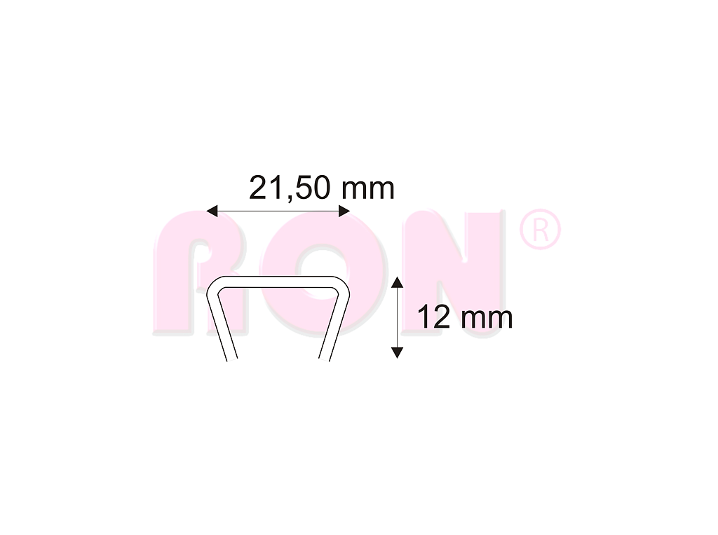 Vázací spony Narex 378 - 21,50 x 12 mm