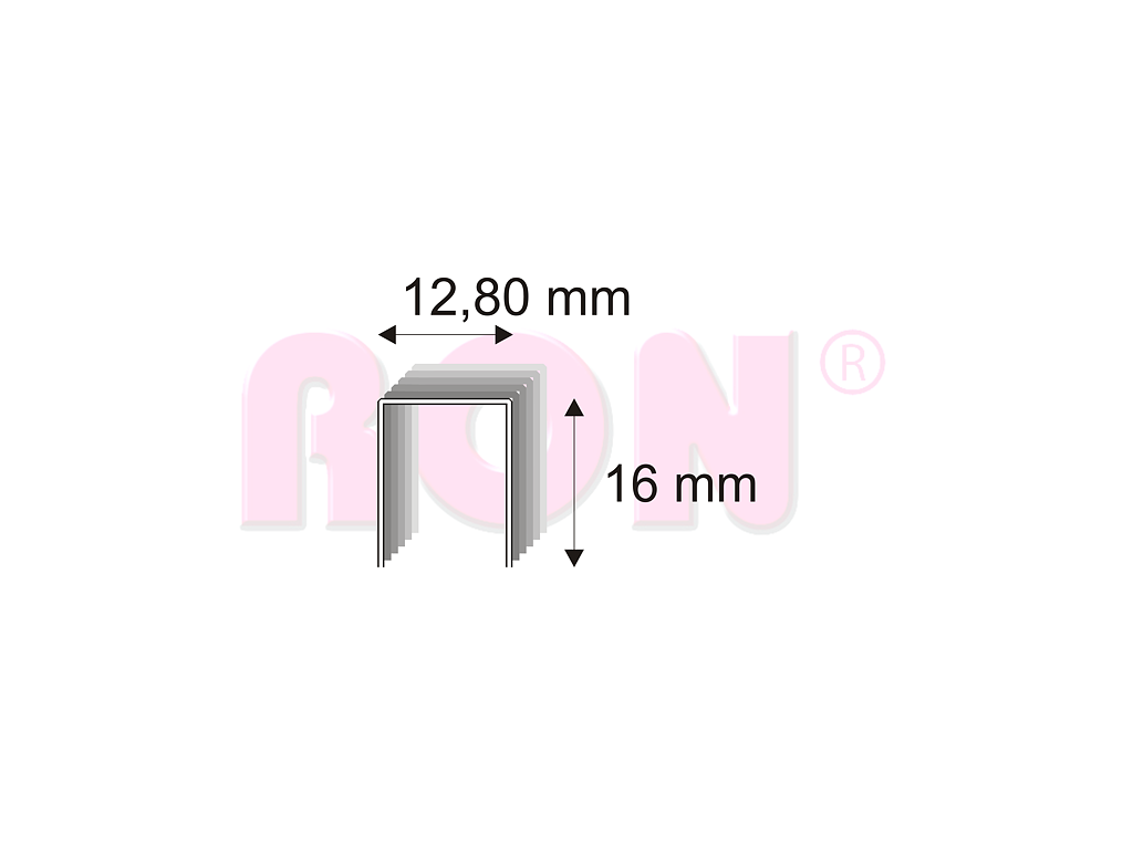 Čalounické spony barvené Narex 338/16-140 - 12,80 x 16 mm - 19 600 ks