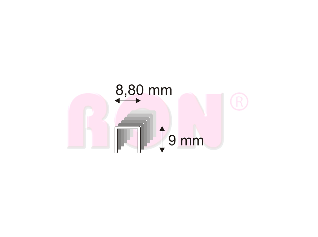 Tesařské spony Narex 352/09 - 8,80 x 9 mm - 34 000 ks