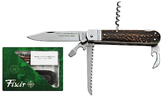 Reklamní výrobek - Lovecký zavírací nůž FIXIR 5dílný s pilkou a vývrtkou