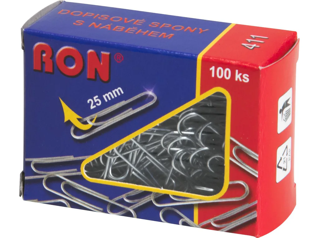 Dopisové spony Mikov 411 - s náběhem 25 mm - 100 ks