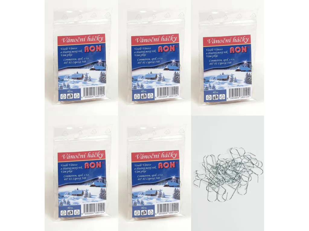 Akční set - vánoční háčky - 200 ks