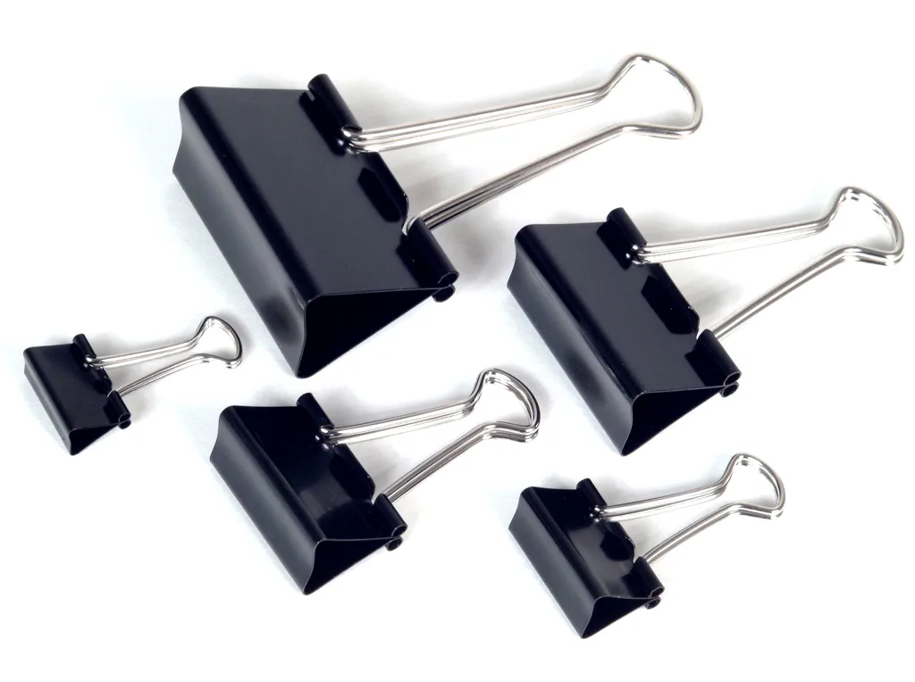 Binder klipy Mikov 420 - černé 25 mm - 12 ks