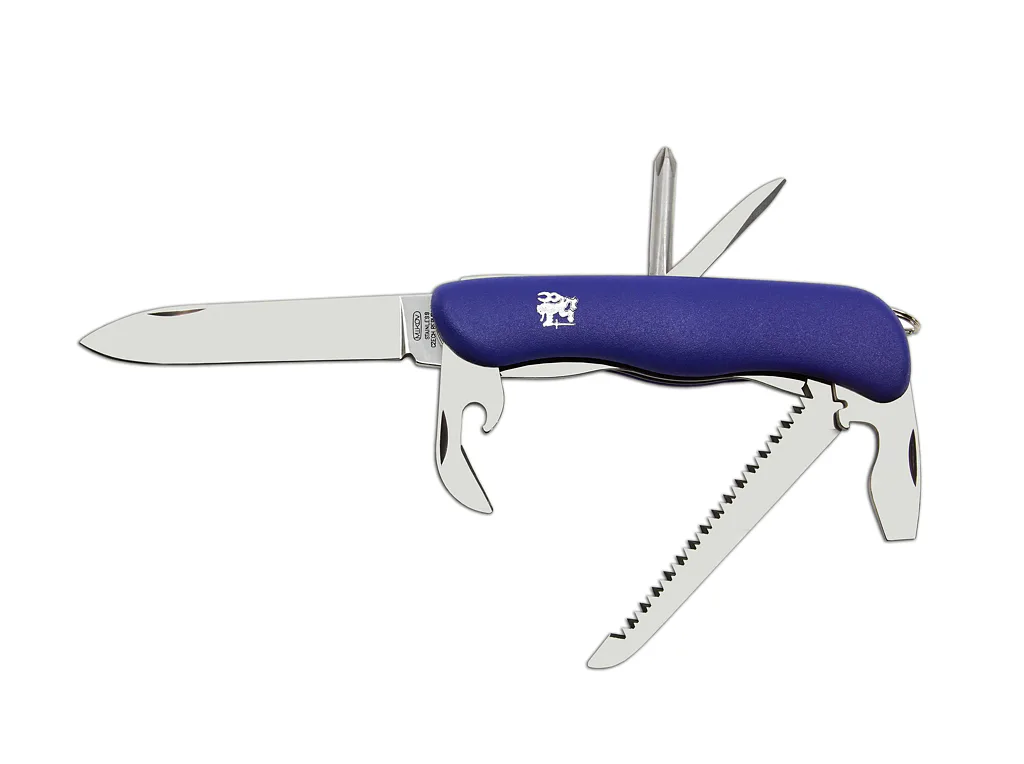 Kapesní zavírací nůž PRAKTIK 6dílný s pilkou, šroubovákem, otvírákem na láhve a konzervy 115-NH-6