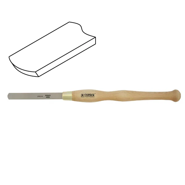 Struh ubírací zaoblený Narex HSS PROFI 18 x 150 mm