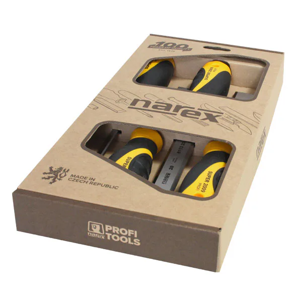 Sada plochých dlát SUPER 4dílná - 6, 12, 20, 26 mm